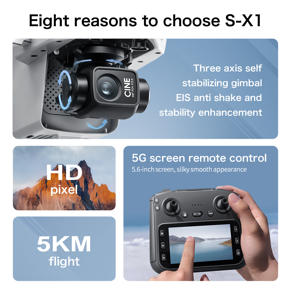 Drone GPS S-X1 MAX con giunto  - Drone Flight Controller recensione e prezzo